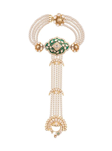 Gold Plated Polki Hathphool – Kaari