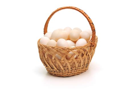 Premium Photo | Eggs in basket