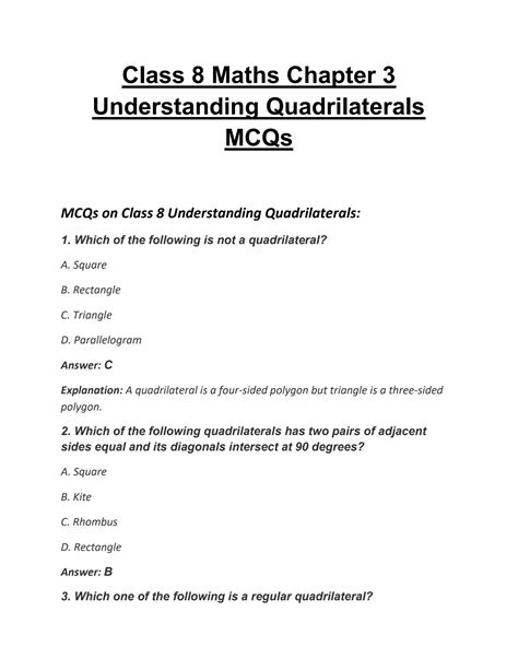 Image result for Math Class 8 Chapter 5 MCQs