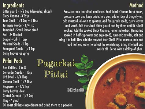 Pagarkai Pitlai – KitchenDB – My Passion for Healthy Cooking