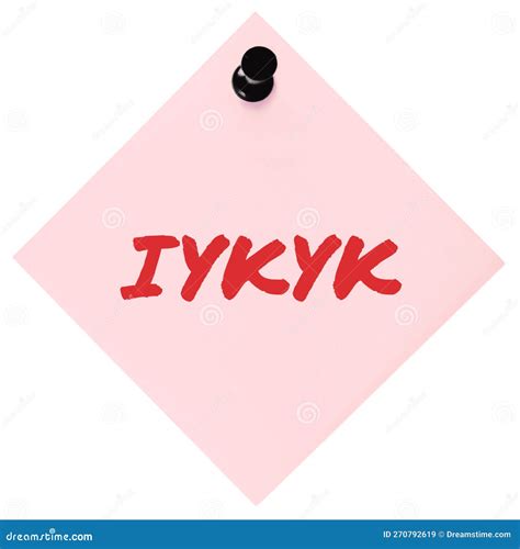 If You Know, You Know Acronym IYKYK Text Macro Closeup, Red Marker ...