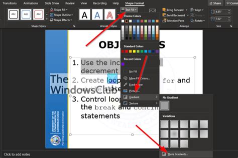 Image result for Gradient Color Text in PowerPoint
