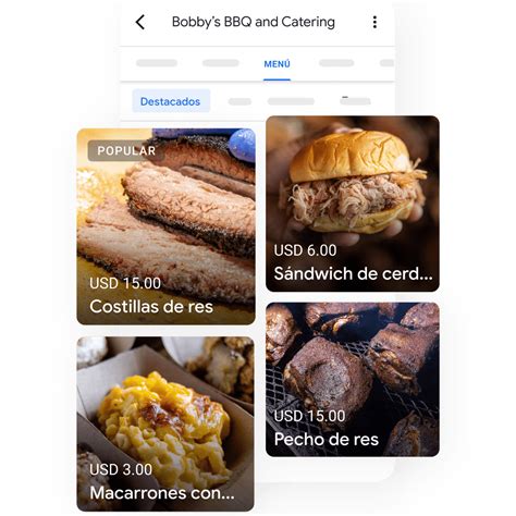 Soluciones para restaurantes: Menú y presencia - Perfil de Negocio de ...