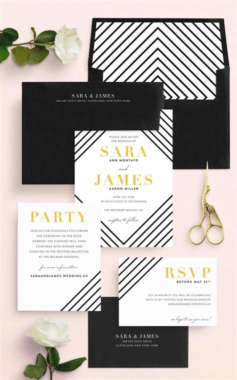 Chic wedding invitations 60 photos - Vianawedding.com