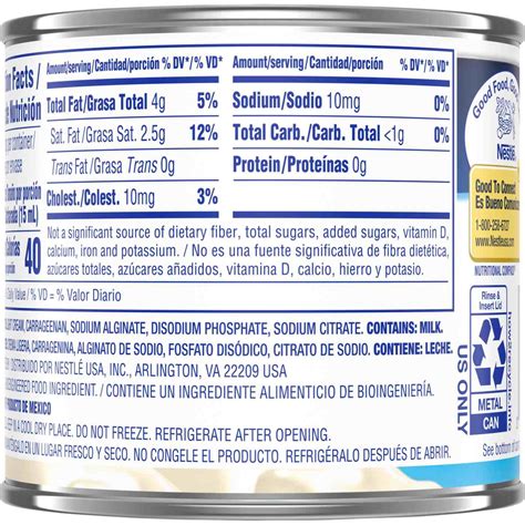 Nestle Media Crema Table Cream - Shop Evaporated milk at H-E-B