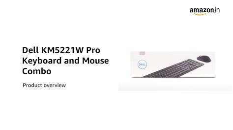 Dell KM5221W Pro 2.4GHz Wireless Keyboard with 12 Programmable Keys and ...