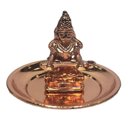 Copper Annapoorna Figurine on plate Divine Gift – Sri Prarthana