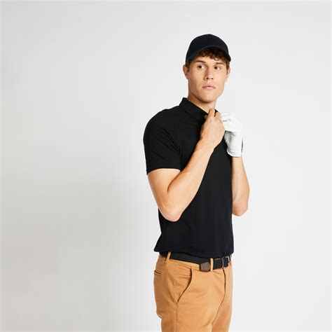 Men Golf Polo T-Shirt 500 Black