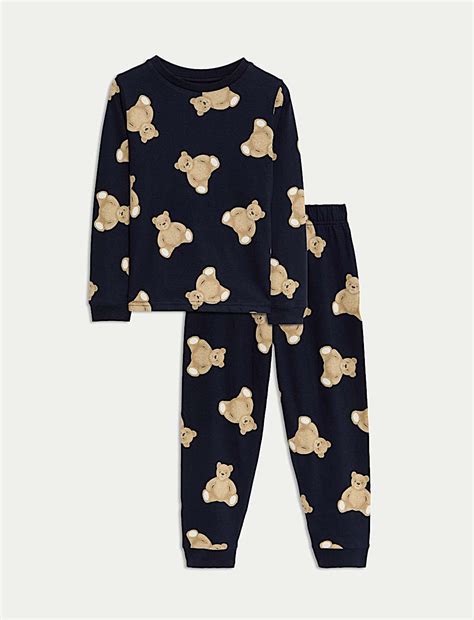 Buy Pure Cotton Spencer Bear™ Pyjamas (1-16 Yrs) at Marks & Spencer
