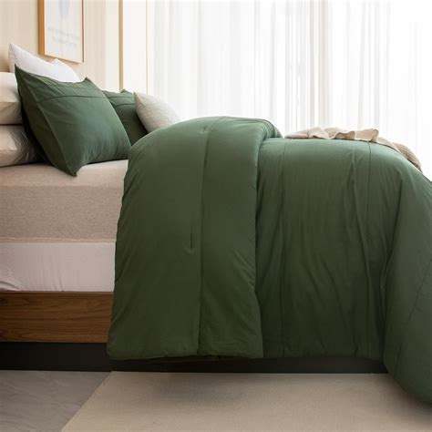 Amazon.com: Sanracie Olive Green Oversized King Comforter 120 * 120 ...