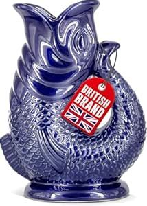 Gurgle Glug Jug The Bubble Jug® Dark Cobalt Blue 50 fl oz 1.5L Litre ...