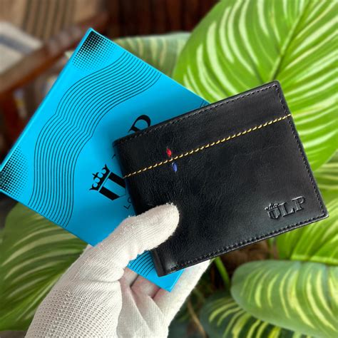 Premium Leather Pop-up Wallet With Brand Name Box Packing