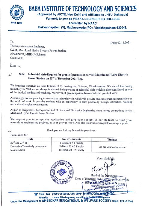 Industrial Visit Machkund Power Plant - BABA INSTITUTE OF TECHNOLOGY ...