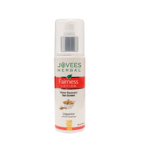 Jovees Herbal Sunscreen Fairness Lotion SPF 25 | For Oily, Sensitive ...