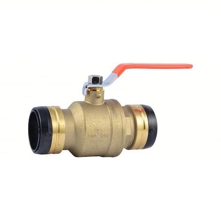 Sharkbite Quarter-Turn Ball Valve, 7.22" L, Brass UXLBV54 | Zoro