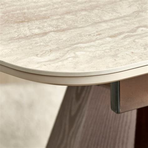 Buy Iris Sintered Stone Top 6-8 Seater Extendable Dining Table - Beige ...
