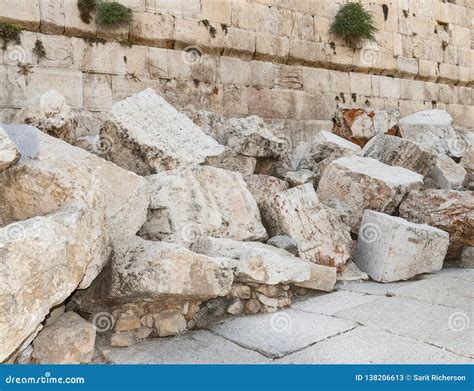 Detail of Second Temple Ruins in Jerusalem Stock Image - Image of thrown, israel: 138206613
