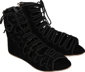 Jade Tie Up Women Flats - Buy Black Color Jade Tie Up Women Flats ...