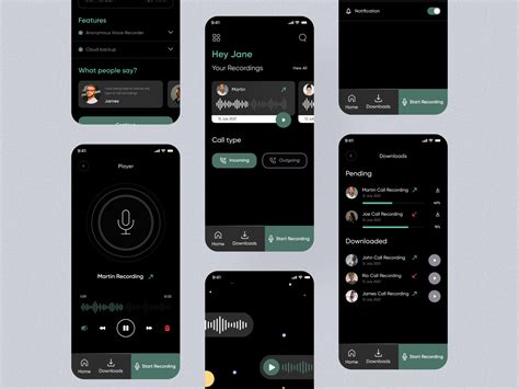 Image result for Call Recording UI Design