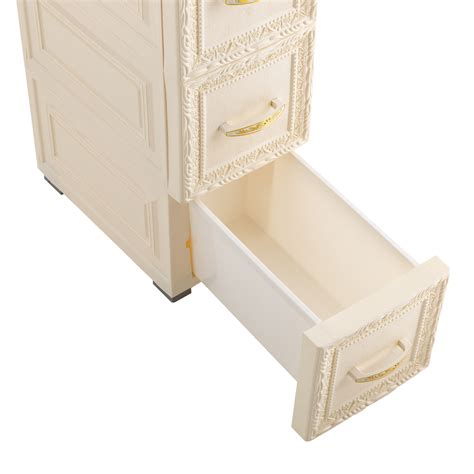 Large Capacity Bathroom Floor Cabinet Narrow Tall Slim Storage Sandwich ...