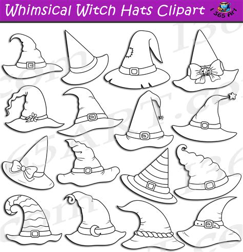 Halloween Witch Hats Clipart Download - Clipart 4 School