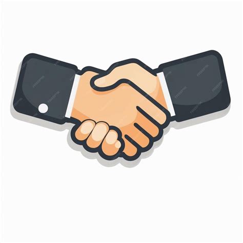 Business Handshake Sticker 的图像结果