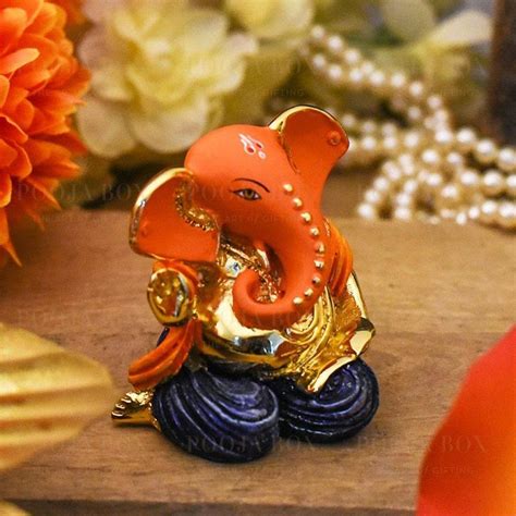 Buy 24k Gold foil Buddhipriya Ganesha Online in India - Mypoojabox.in