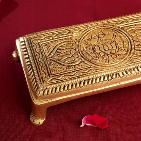 Brass Pooja Chowki (1.5 Inch) – Vedansh Craft