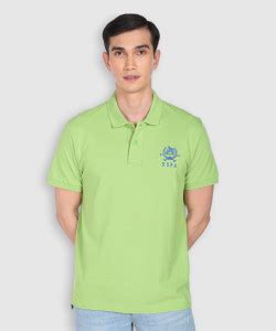 U.S. POLO ASSN. Solid Men Polo Neck Green T-Shirt - Buy U.S. POLO ASSN ...