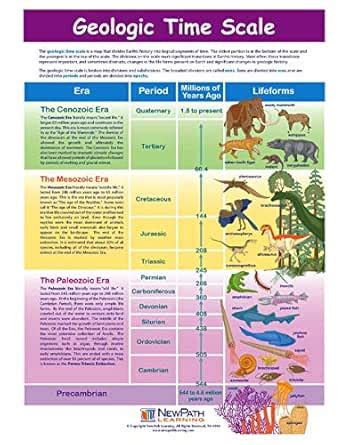 Geologic Time Scale Visual Learning Guides, Set/5-4-Panel, 11" x 17 ...