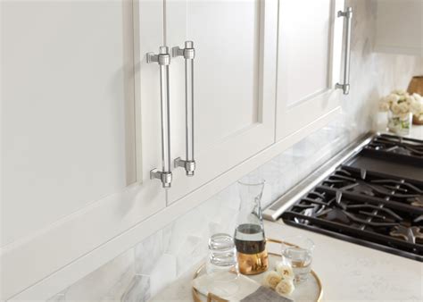 Amerock Glacio Cabinet Pulls in Clear/Polished Chrome