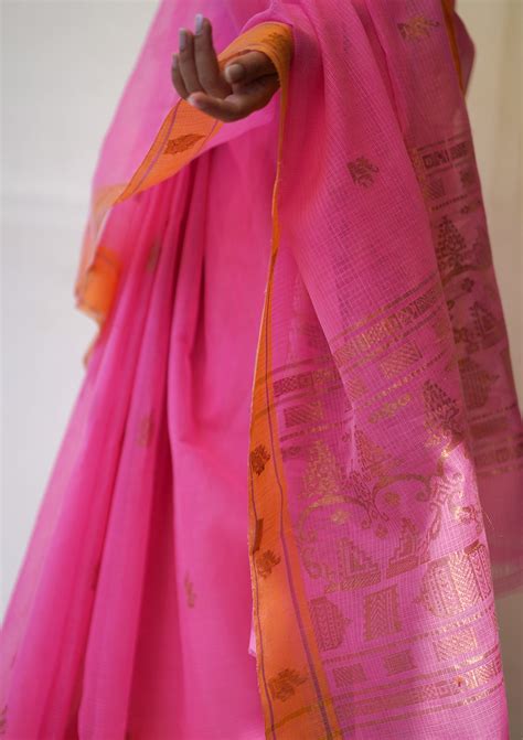 Gulabi Kota Saree