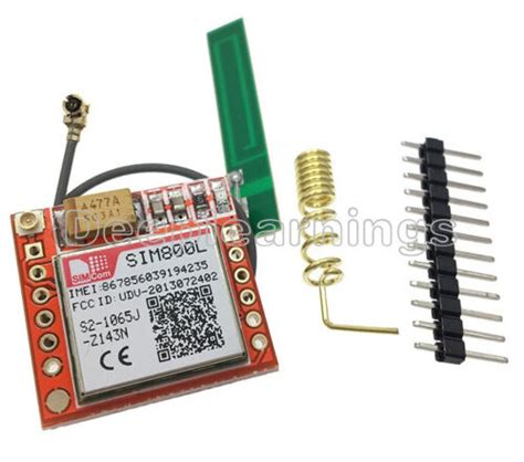 SIM800L Smallest GPRS GSM Module With Antenna TTL | Ubuy India