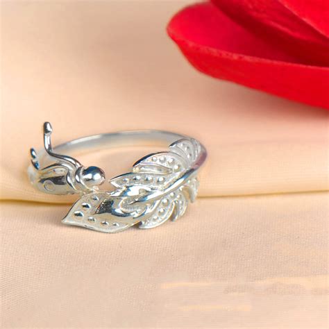 Krishna Morpankh Sterling Silver Wrap Ring For Women – Prabhubhakti