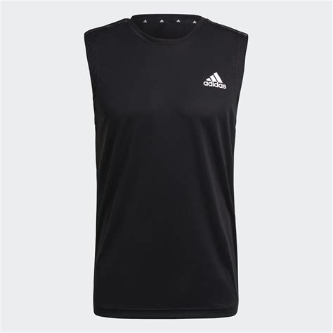 adidas AEROREADY Designed To Move Sport 3-Stripes Tank Top - Black ...