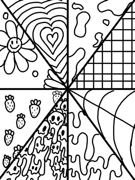 Aesthetic Coloring Page