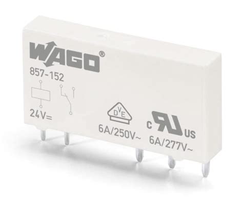 857-150 Wago | Wago Plug In Power Relay, 12V dc Coil, 6A Switching ...