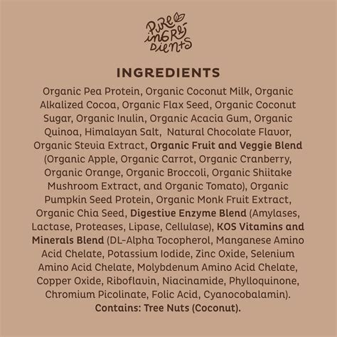 KOS Organic Vegan Chocolate Protein Powder - Low Carb, India | Ubuy