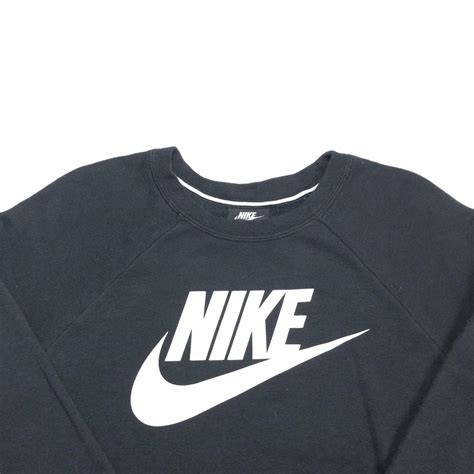 Nike Women's Black and White Sweatshirt | Depop