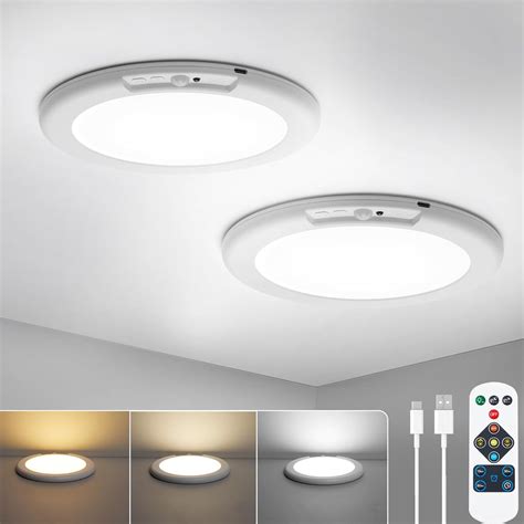 Combuh 2Pack Rechargeable Closet Lights Motion Sensored, Battery ...