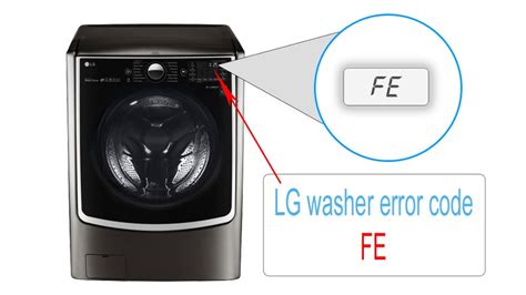 Image result for LG Front Load Washer Fe Error Code