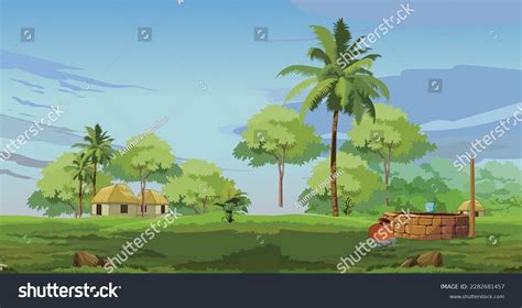 Cartoon Landscape Vector 的图像结果