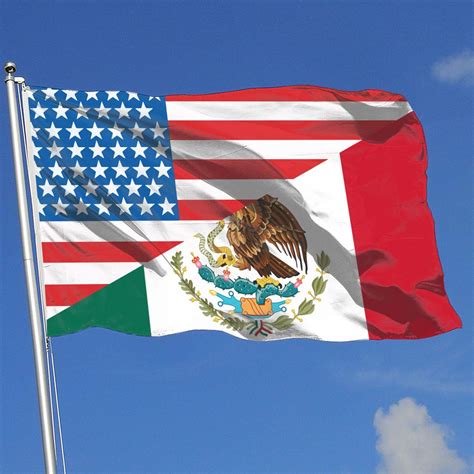 Mexican American Flag