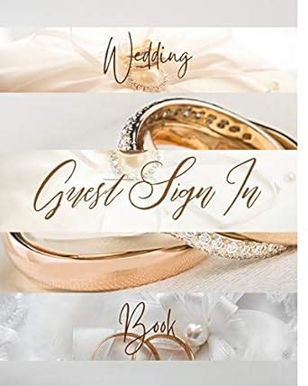 Buy Wedding Guest Sign In Book - Gold Luxury Delicate Jewelry Band ...
