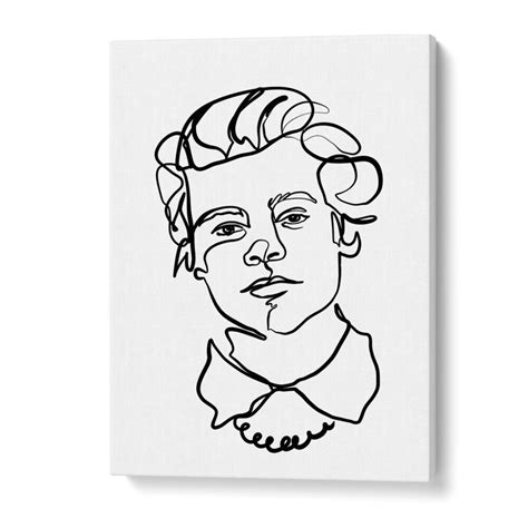 Harry Styles Line Art Paintings for Modern Decor – Asianmonk