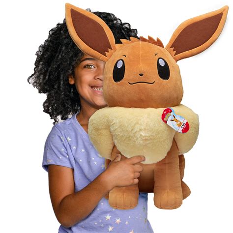 Buy Pokemon Eevee Giant Plush, 24-inch - Adorable, Ultra-Soft, Life ...