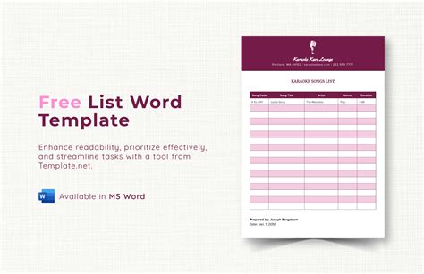Best 16+ Microsoft Word Checklist Templates Docx
