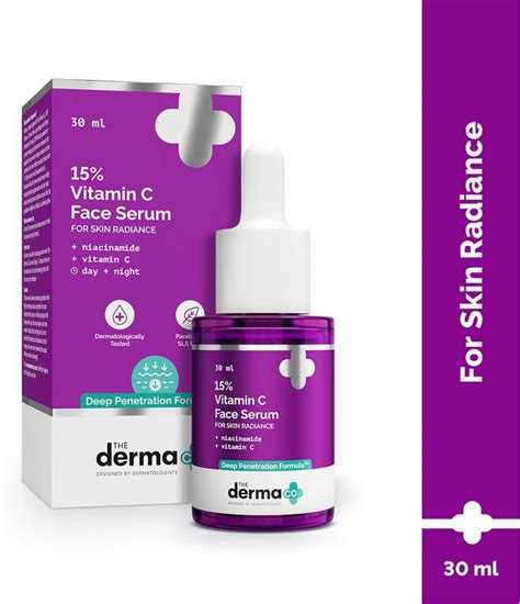The Derma Co 15% Vitamin C serum with 5% Niacinamide & Hyaluronic Acid ...