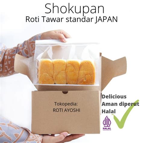 Jual Shokupan Japanese White Bread 400GR - TANPA TELUR, CUSTOM SLICE ...