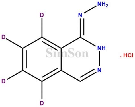 Hydralazine D4 Hydrochloride | CAS No- 2749234-32-8 | Simson Pharma Limited
